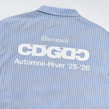 CDG x G-DRAGON Ubermensch CDGDC Classic Coach Jacket Stripe 經典教練夾克外套