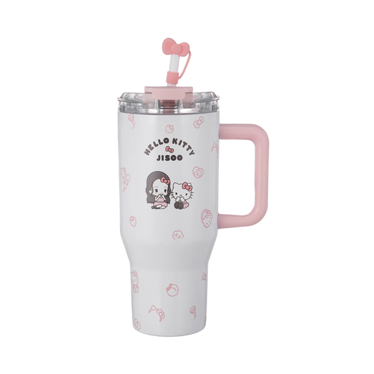Jisoo x Hello Kitty 冰壩杯 水壺 保溫杯 < 限量聯名款! >