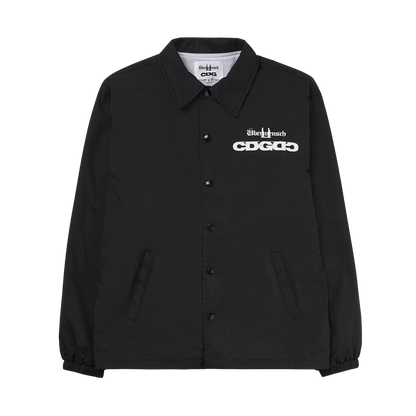 CDG x G-DRAGON Ubermensch CDGDC Classic Coach Jacket Stripe 經典黑色教練夾克外套
