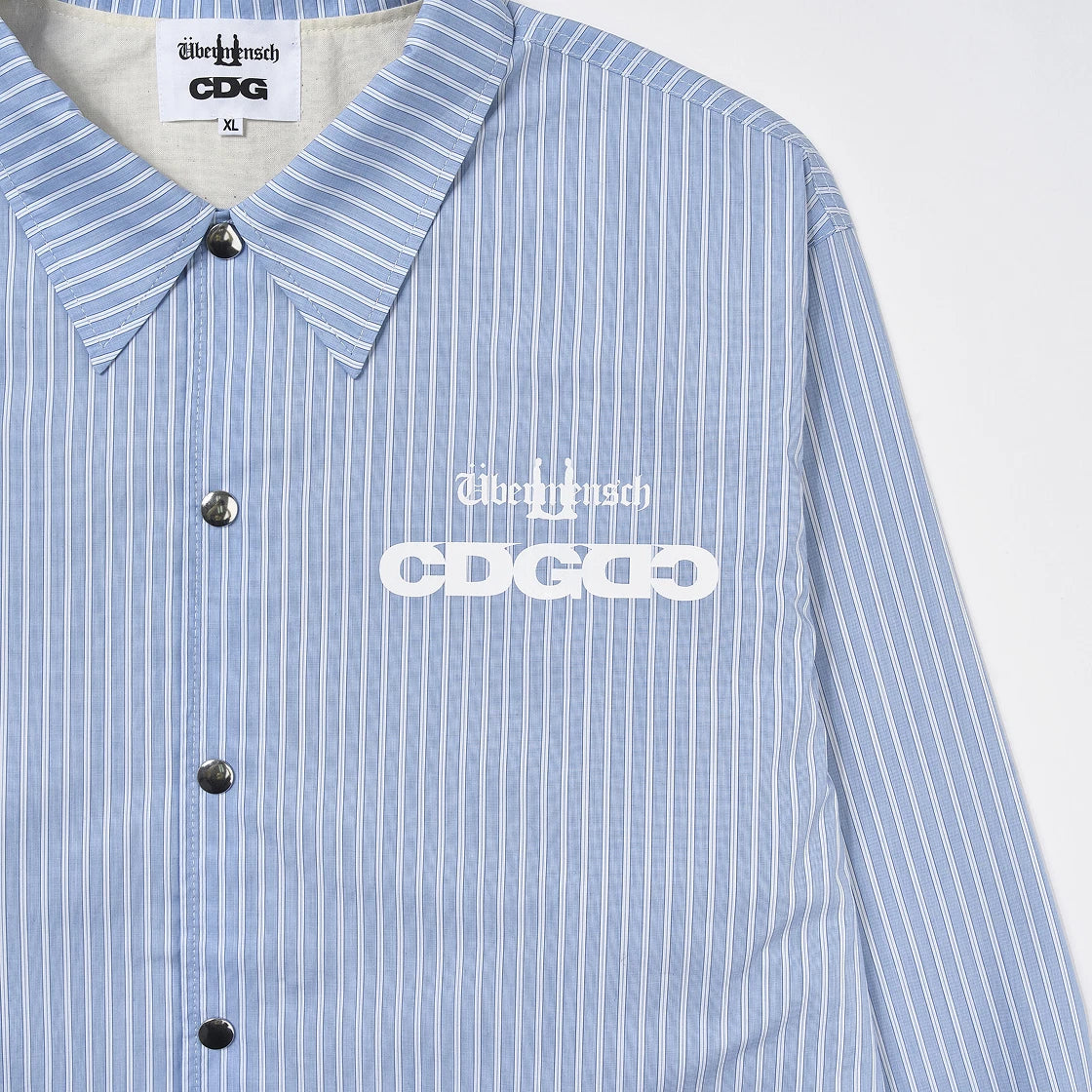 CDG x G-DRAGON Ubermensch CDGDC Classic Coach Jacket Stripe 經典教練夾克外套