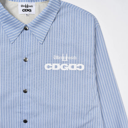 CDG x G-DRAGON Ubermensch CDGDC Classic Coach Jacket Stripe 經典教練夾克外套