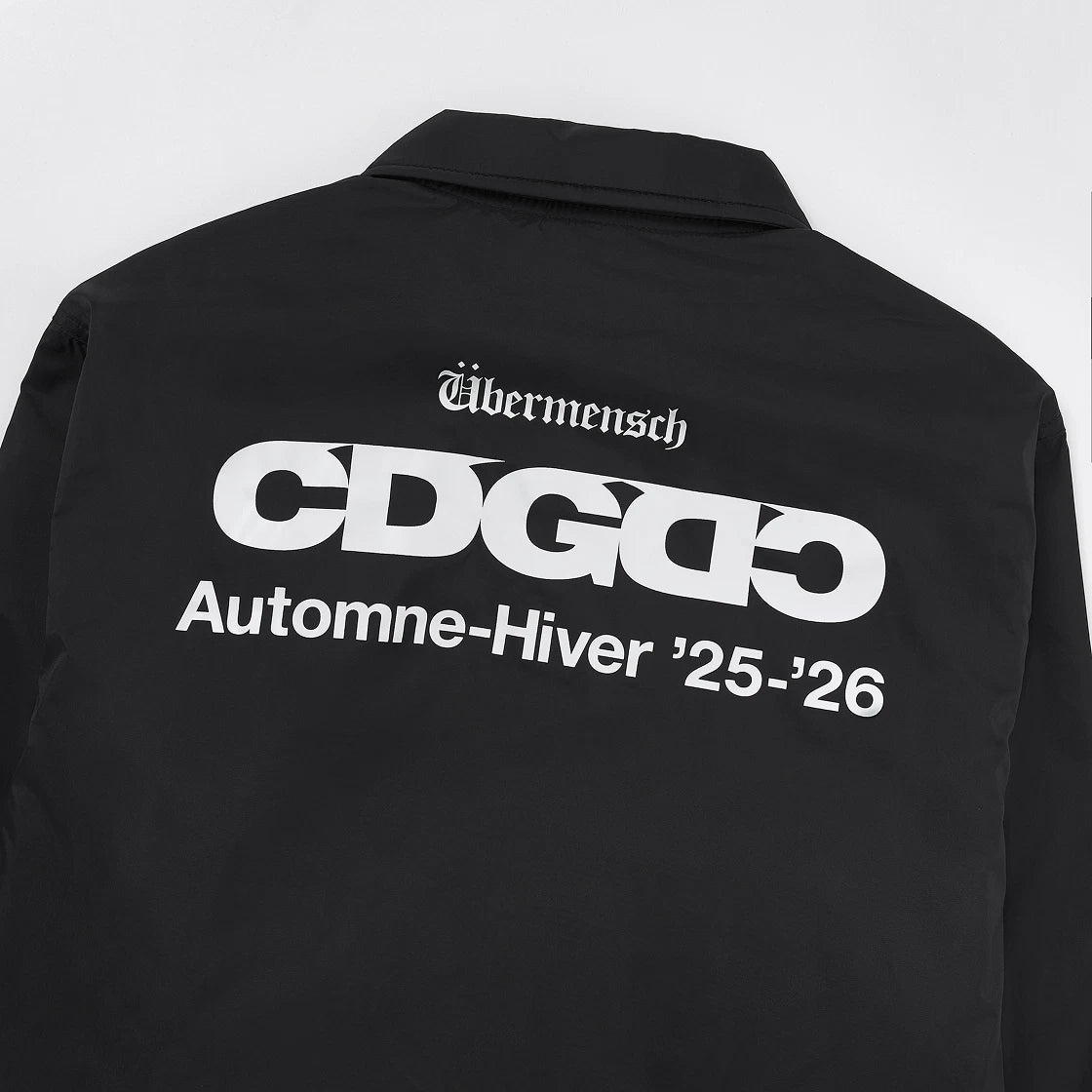 CDG x G-DRAGON Ubermensch CDGDC Classic Coach Jacket Stripe 經典黑色教練夾克外套