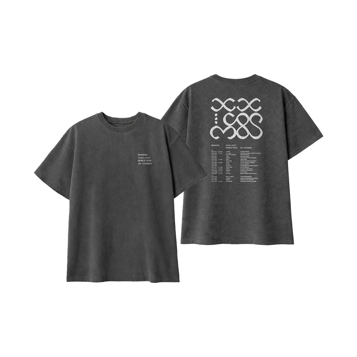 台北場 BIGBANG XX:COSMOS TOUR T-SHIRT 巡演短袖T恤 20週年 官方周邊
