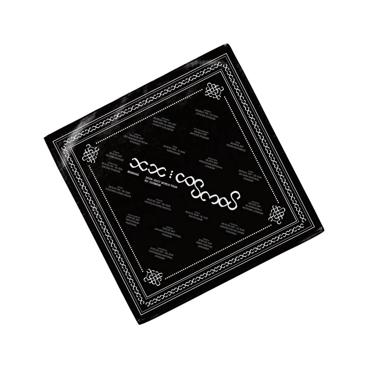 BIGBANG XX:COSMOS TOUR BANDANA 巡演方巾頭巾