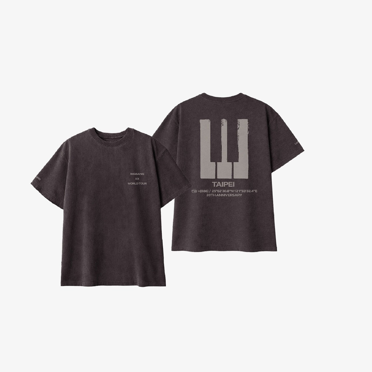 台北場 BIGBANG XX:COSMOS T-SHIRT TAIPEI EDITION 短袖T恤 台北限定版 20週年 官方周邊