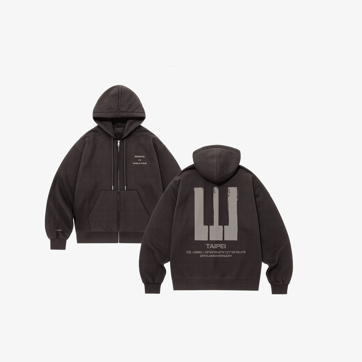 台北場 BIGBANG XX:COSMOS ZIP-UP HOODIE TAIPEI EDITION 連帽拉鍊外套 台北限定版 20週年 官方周邊