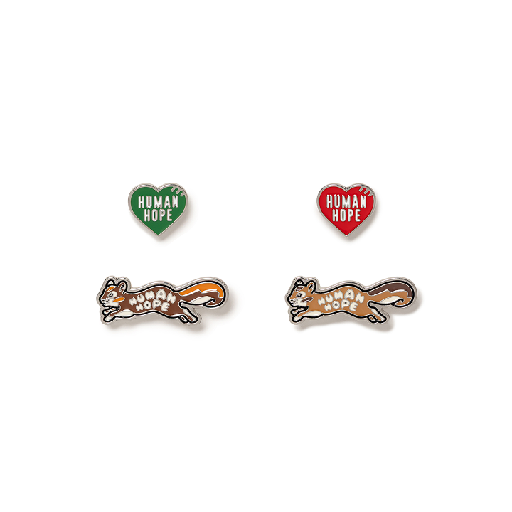 BTS Pins Set 松鼠愛心胸針組 官方周邊 商品照