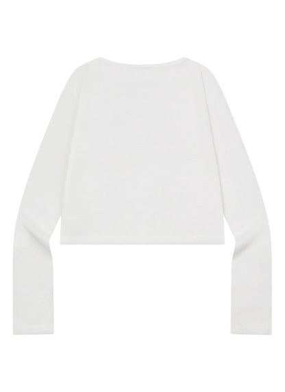 MUCENT RIVEO BUTTON CROP SLIM CARDIGAN 排釦短版修身針織外套 3色（夏季款）