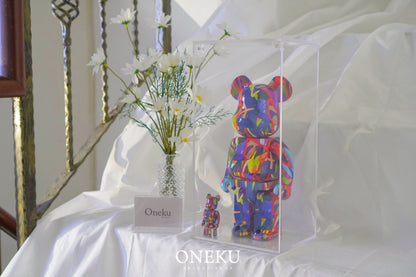 『ONEKU』 Be@rbrick 500%磁吸式高透光-壓克力展示盒-「兔耳造型也不怕！」