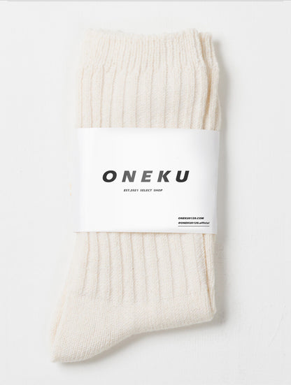 『ONEKU』日本工裝混紡編織襪/穿脫不鬆垮/穿搭襪子/編織質感襪子/中厚度硬挺襪