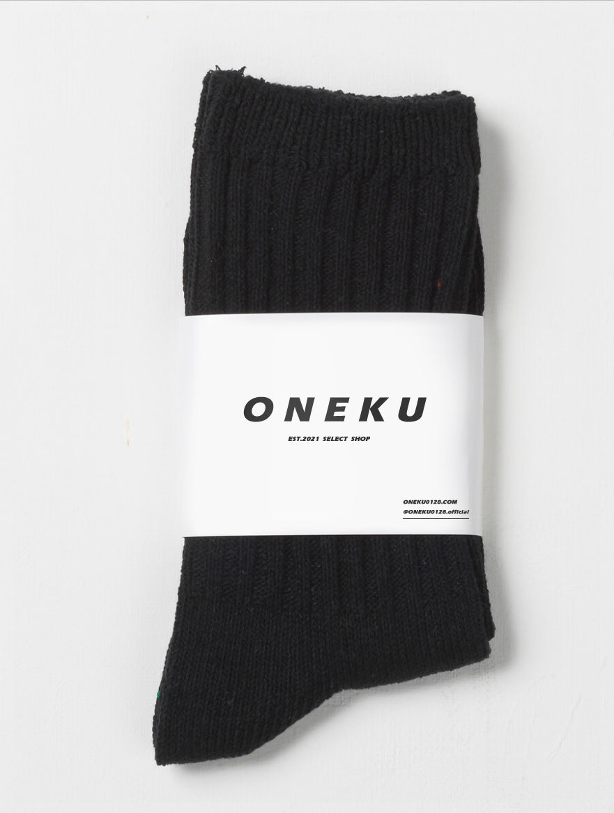 『ONEKU』日本工裝混紡編織襪/穿脫不鬆垮/穿搭襪子/編織質感襪子/中厚度硬挺襪